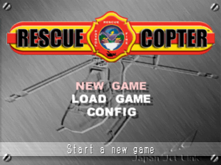 Rescue Copter title screen for Playstation